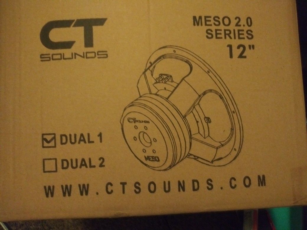 Brand new ct sound meso 12" subs