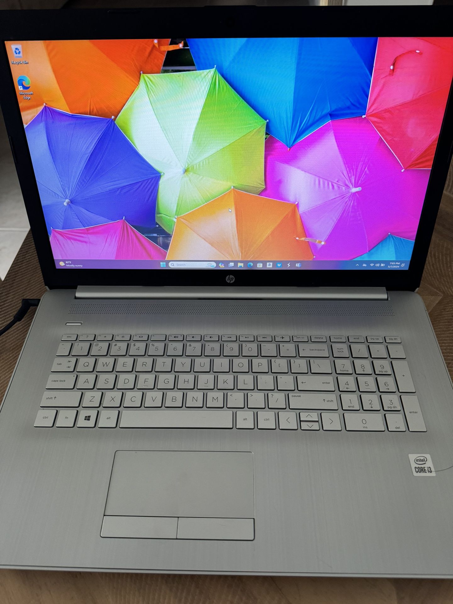 Silver HP 17.3” Laptop