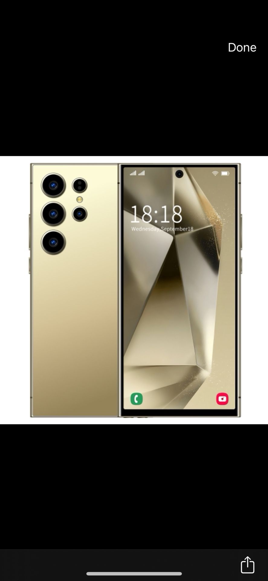 S24 Ultra / L26A, 3GB+64GB, 6.75 inch Screen, Android 8.1 MTK6753 Octa Core, Network: 4G, Dual SIM(Gold)