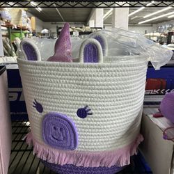 Unicorn Woven Rope Storage Basket 🧺🦄