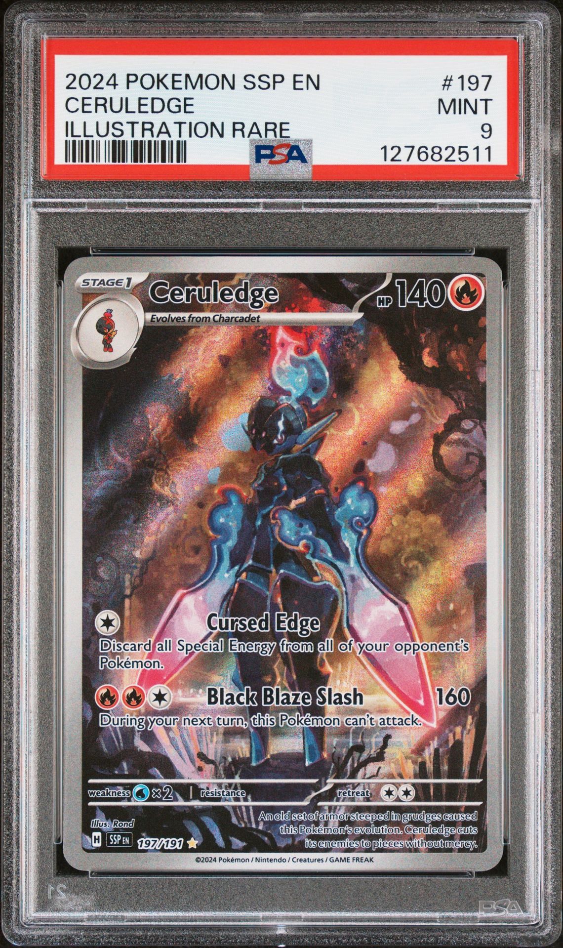Pokemon CERULEDGE 197 PSA 9