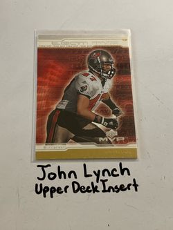 John Lynch Tampa Bay Buccaneers Hall of Fame Safety Upper Deck Short Print Insert Card.