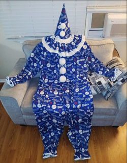 LA Dodgers Clown Costume XL-3XL Tall One Of A Kind