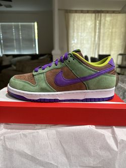 Nike Dunk Low SP Veneer/Autumn Green/Deep Purple Size 8.5 Brand New