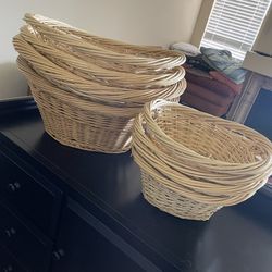 Set Of Wicker Storage Baskets 