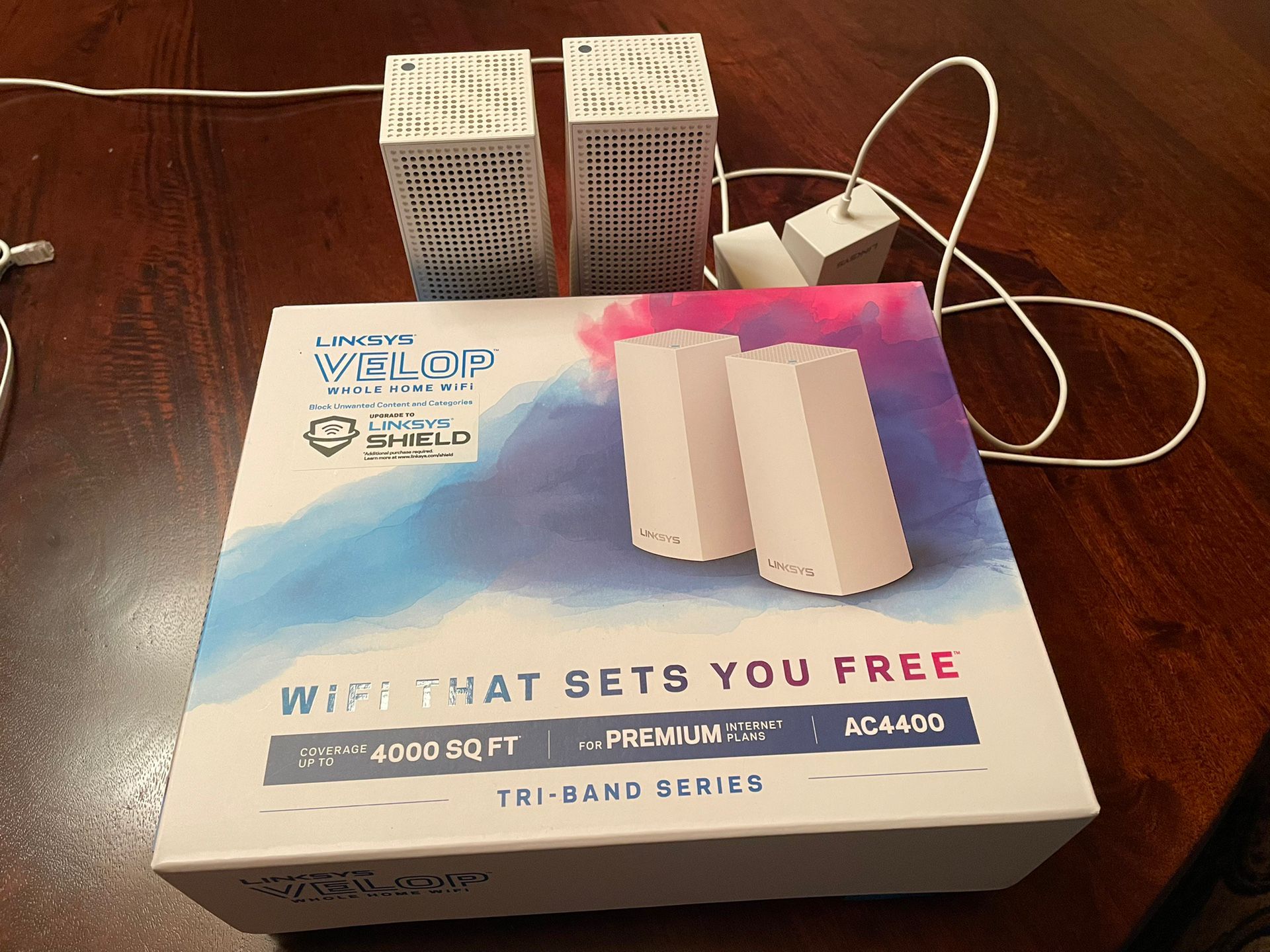 AC 4400 Linksys Velop With Satellite Mesh