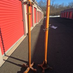 2 Solid Wood Coat Racks