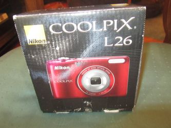 Nikon COOLPIX L26 CCD Digital Camera 16.1MP 5x Optical Zoom,Built-in S