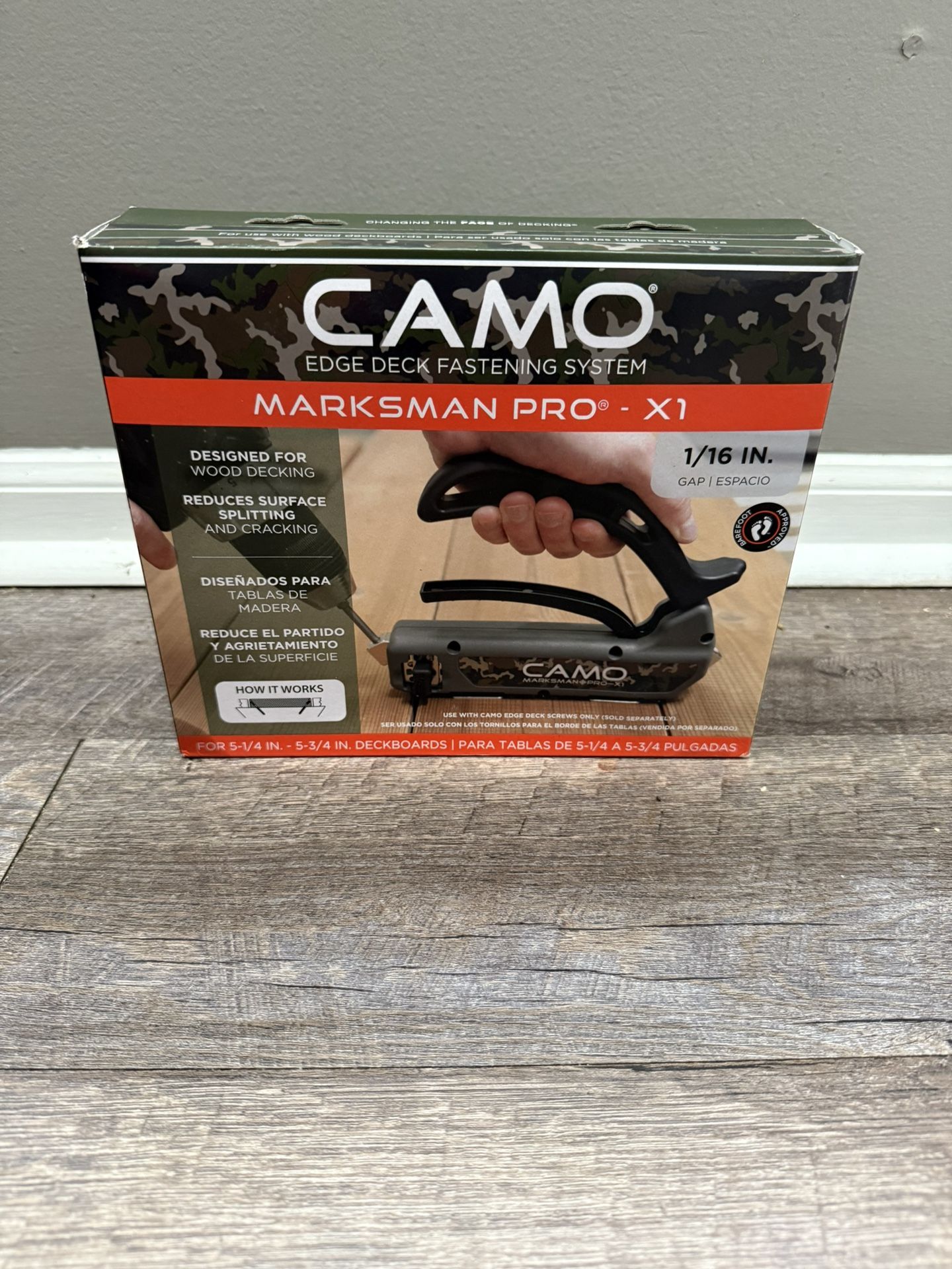 Camo Edge Deck Fastening System Marksman Pro X-1