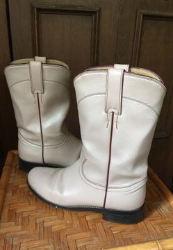 Diamond J leather boots