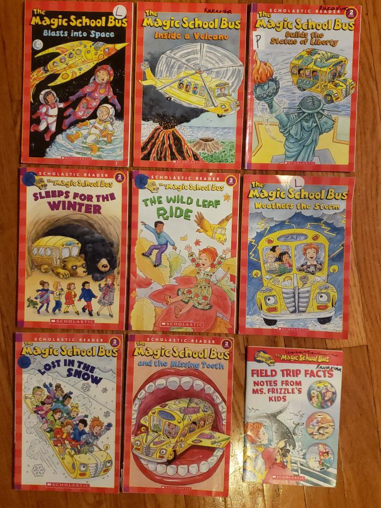 Magic School Bus level 2 books for 1st through 3rd readers
