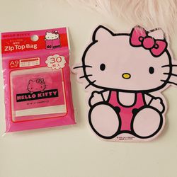 Sanrio JAPAN Hello Kitty Fancy Zip Top Small Bags 30pcs 55mm X 70mm