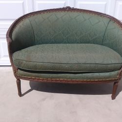 Antique Green Settee