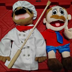 SML Chef Pepe and Jeffy's Dad Hand Puppets 
