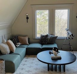 Lulu and Georgia Sarah Samuel Sherman designed round coffee table