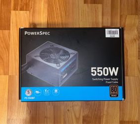 powerspec 550w 80 plus bronze power supply