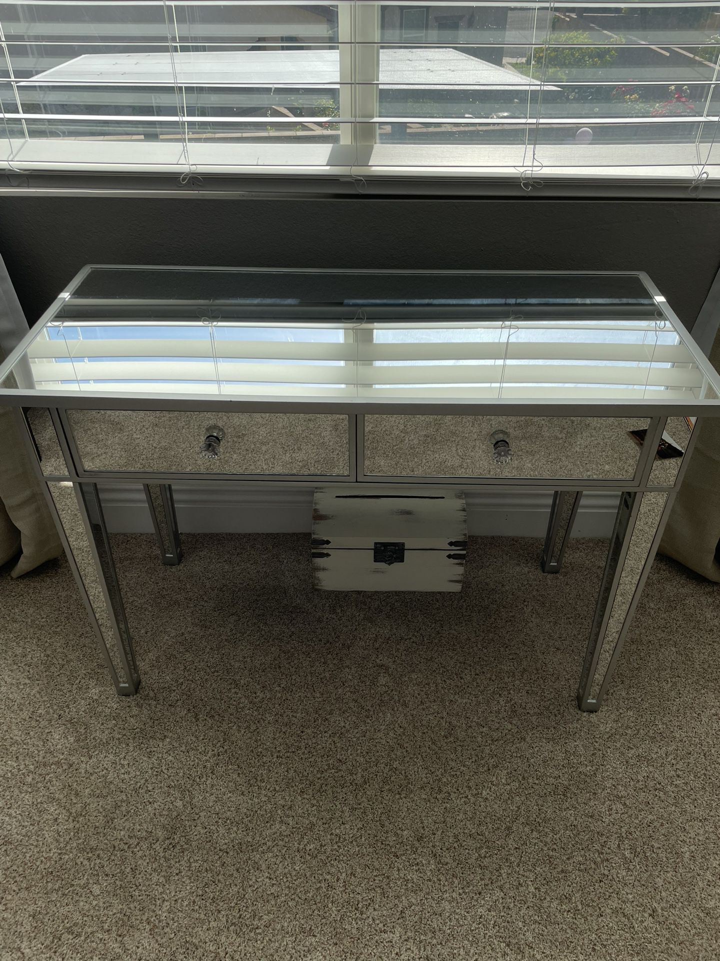 Mirage mirrored console Table entry Table