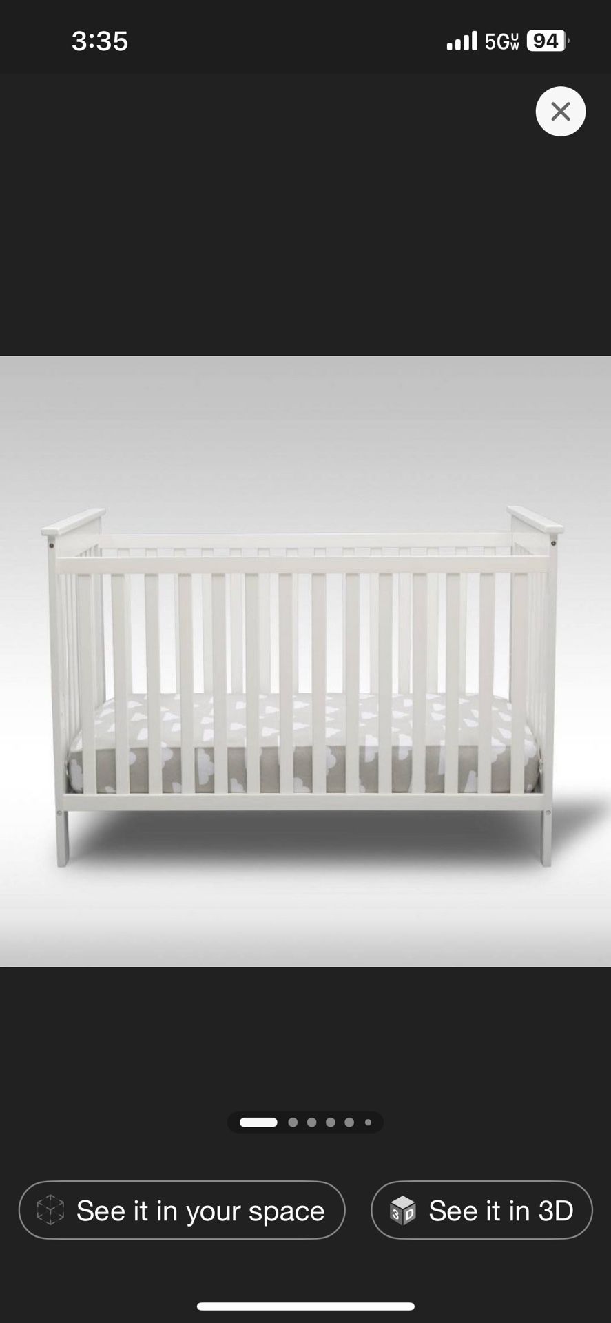 Crib (Mattress Included)