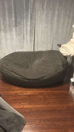 Large gray  beanbag