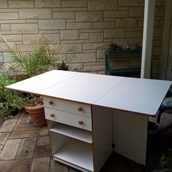 Sewing Crafting Table On Casters