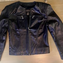Lamb skin Motorcycle Style Women’s Small Leather Jacket From Nordstrom 