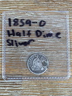 Half Dime Silver 1859-O Coin
