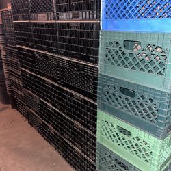 No End In Sight Of Many Milk Crates