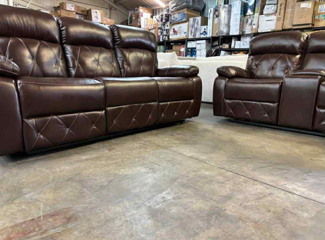 New Recliner Couch And Love Seat Set / Free delivery