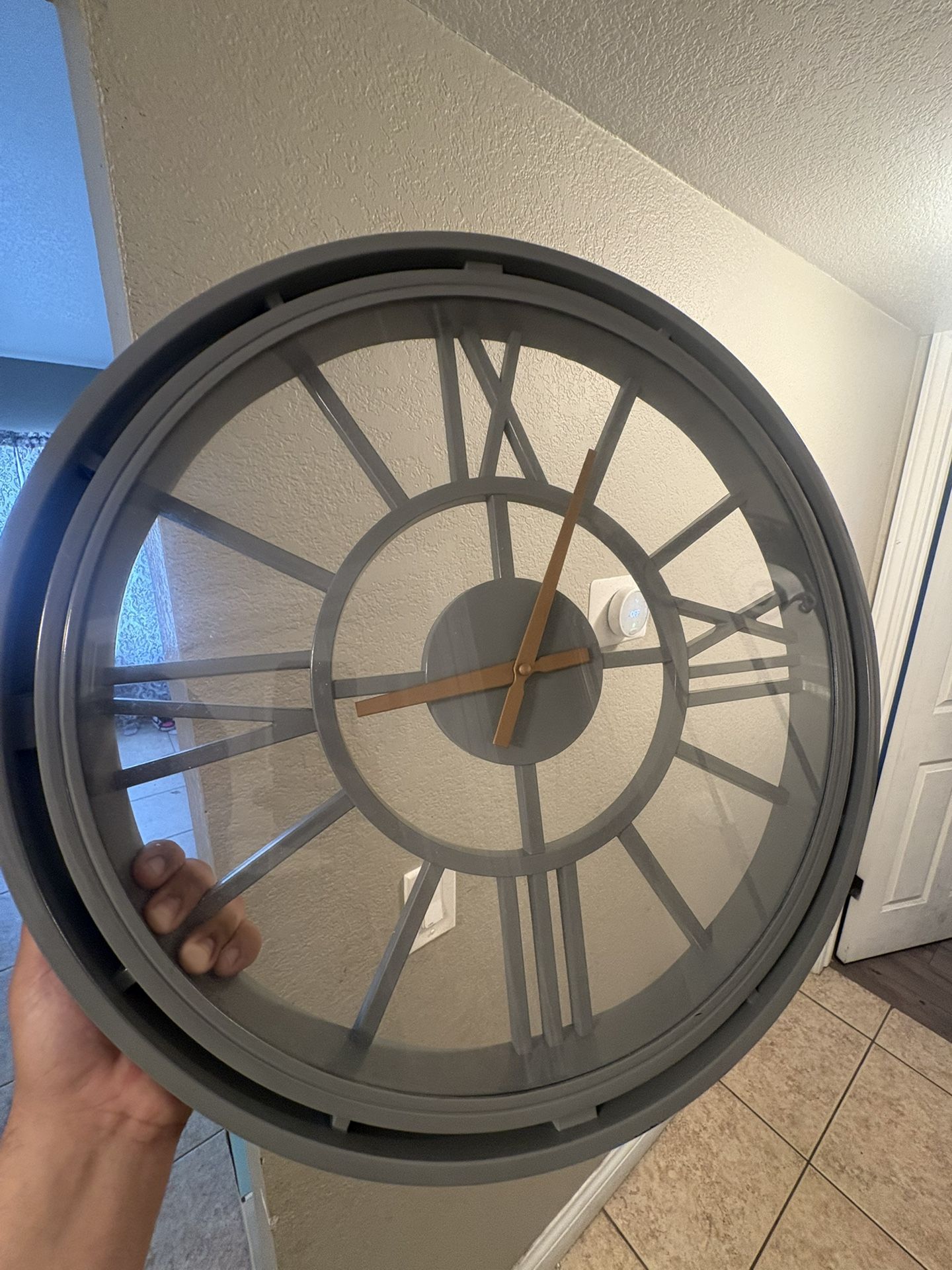Teal Blue Clock House Decoration 10$ Need Gone