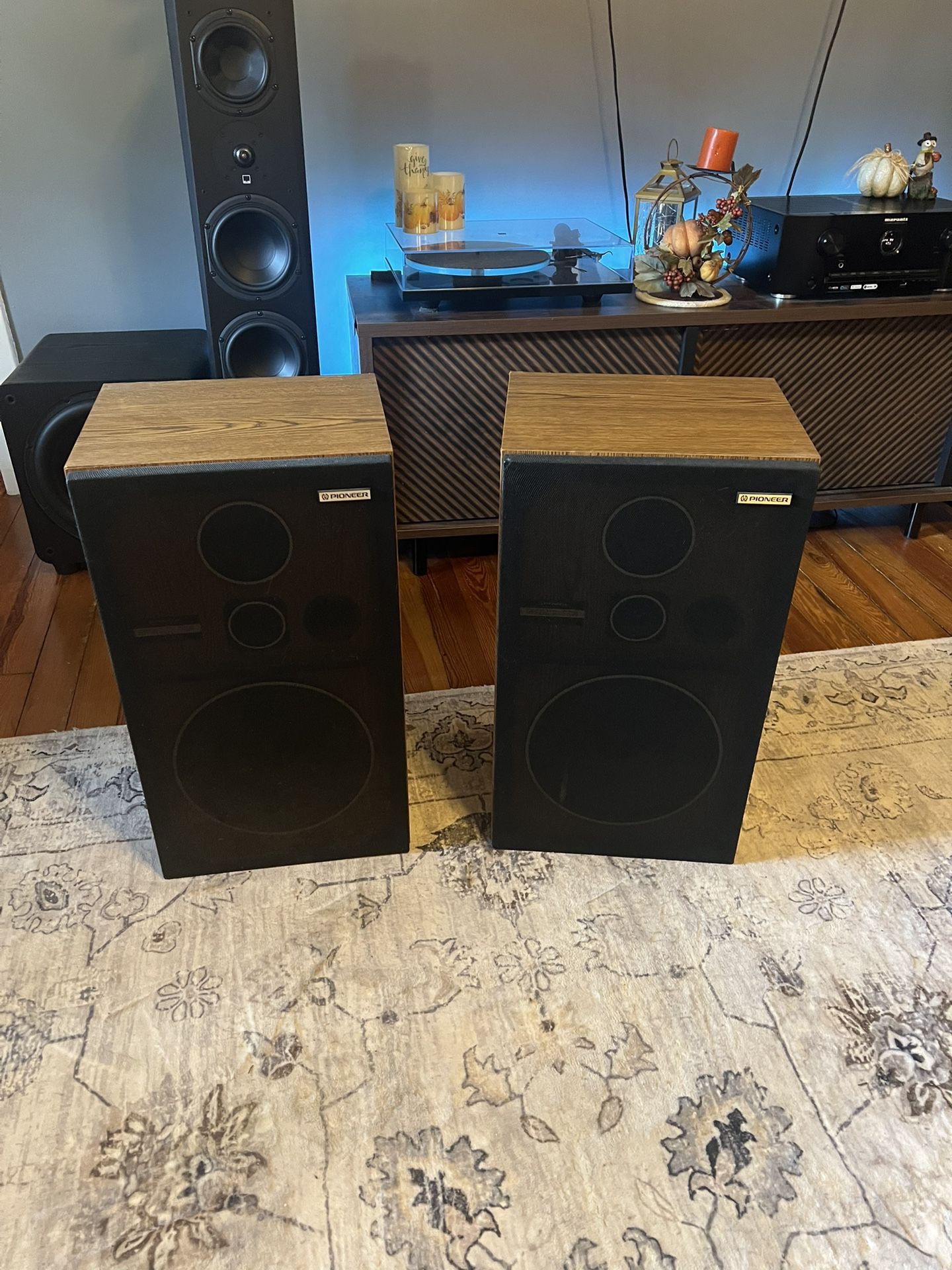 Set Of Pioneer CS G203 80s Speakers