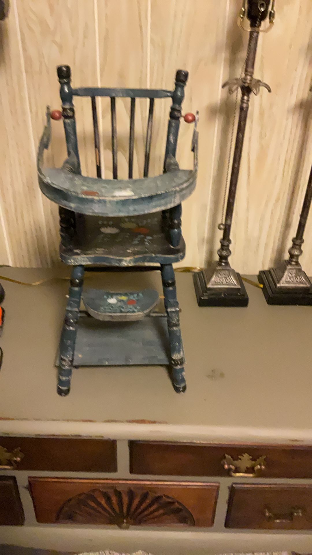 Old Dolls High Chair