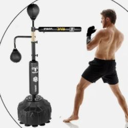 Boxing Speed Trainer Punching Bag Spinning Bar, Training Boxing Ball With