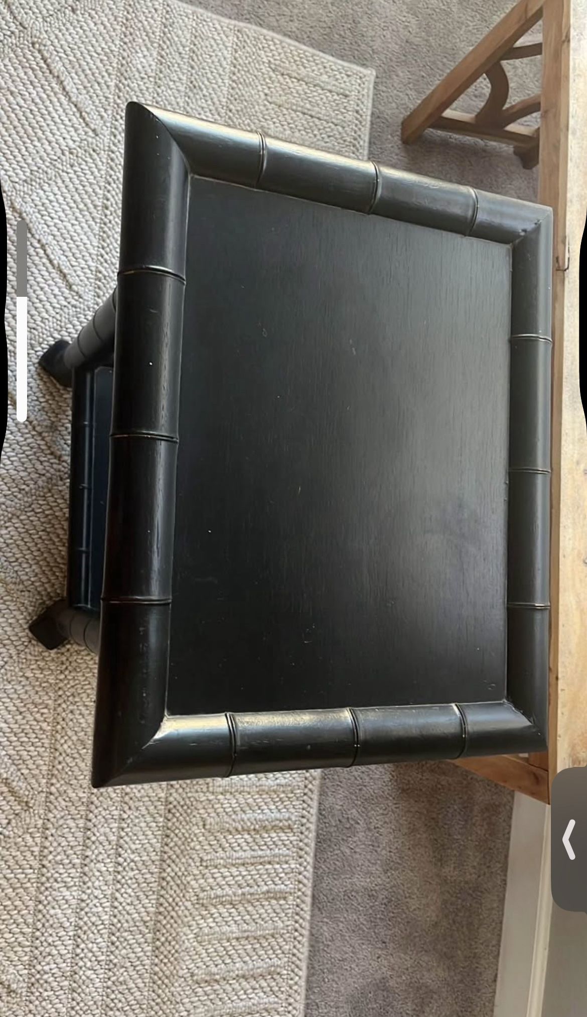 Furniture flipping black paint