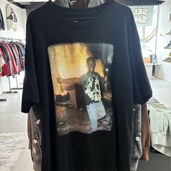 Denim Tears James Baldwin graphic print crew neck t-shirt size xxl