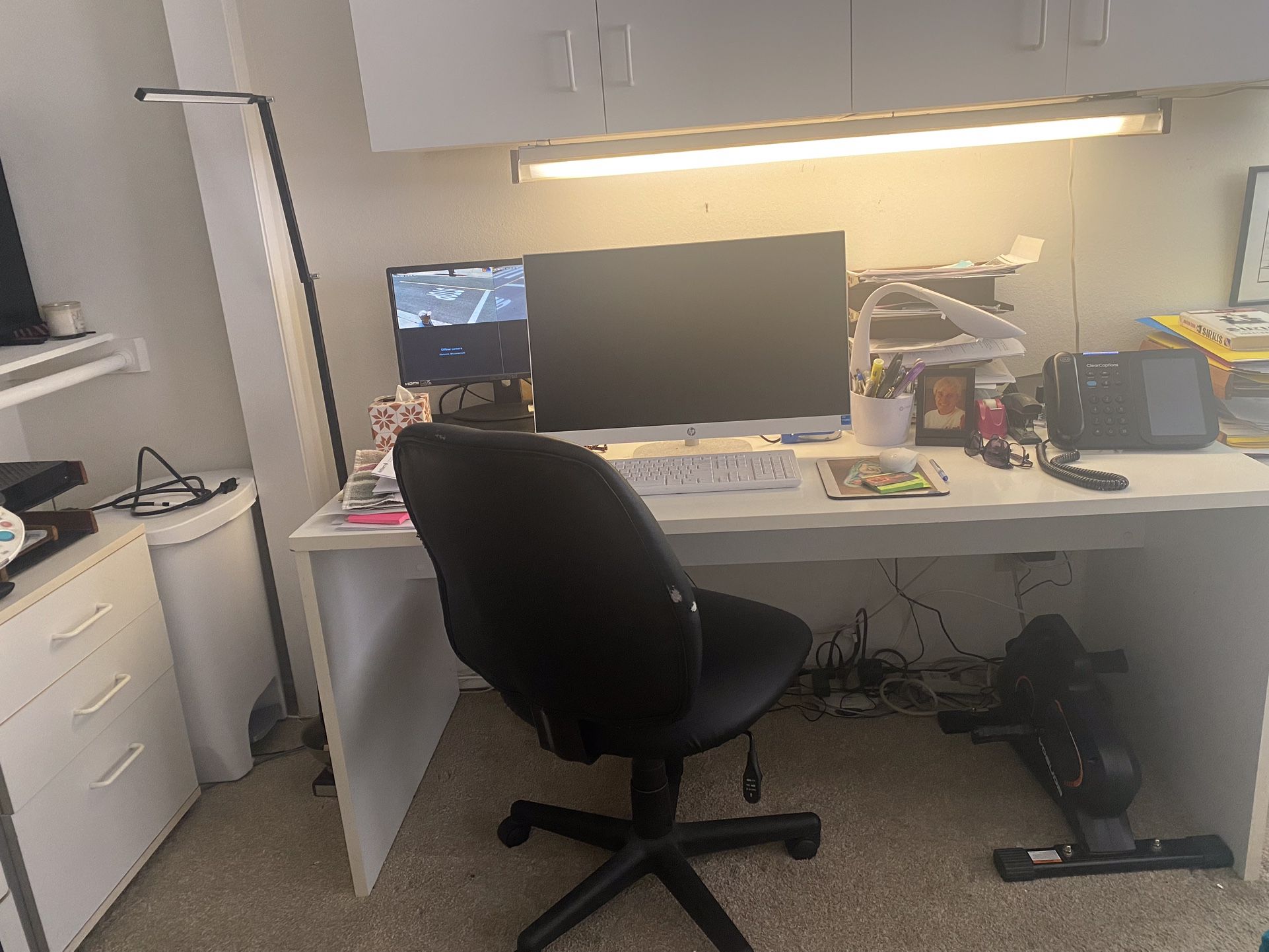 Desk - Office - 30”x64”. White. Needs Simple Assembly As Has Been Disassembled For Easy Transport. Must Pick Up