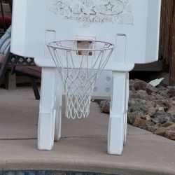 Pool basketball hoop