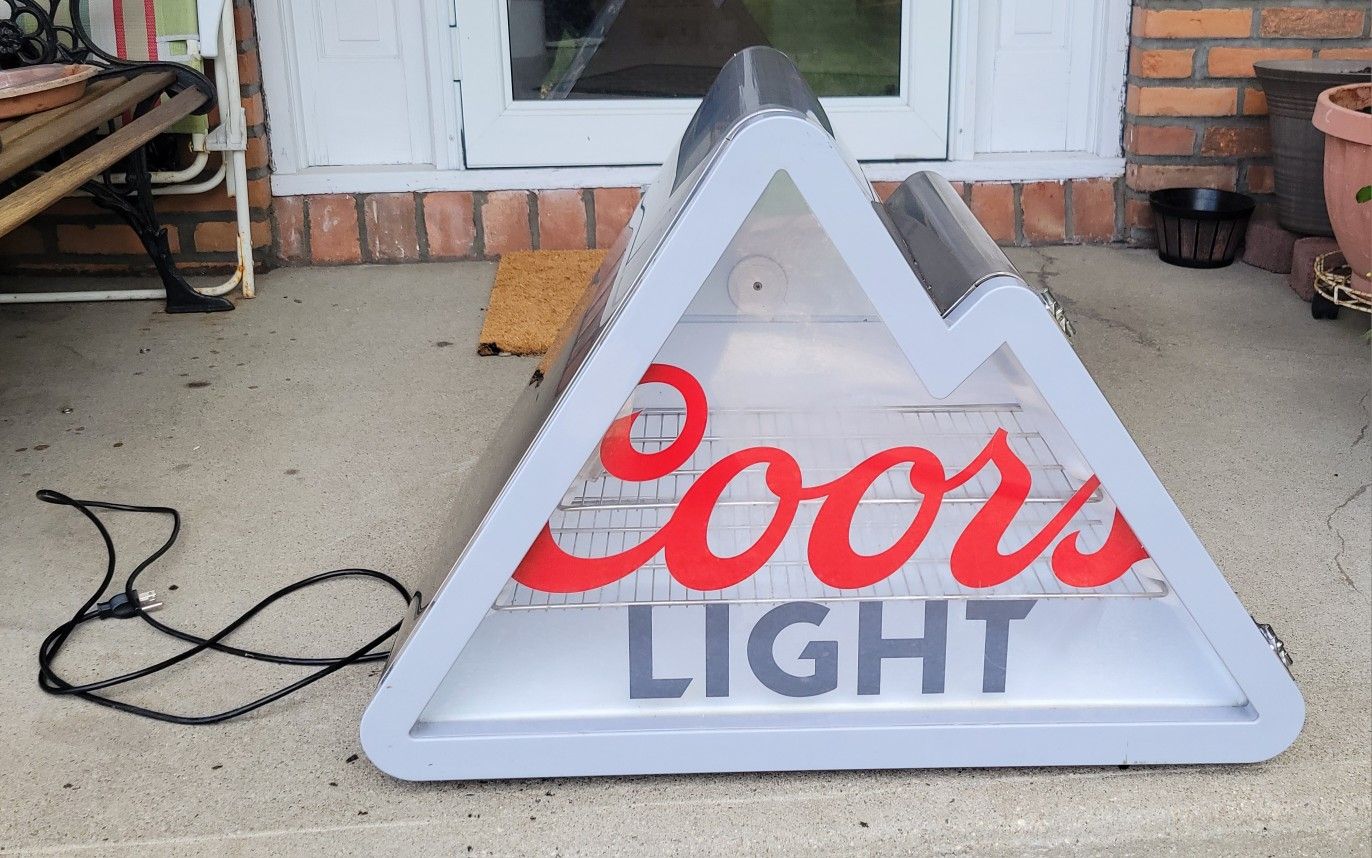 (WORKS PERFECT)MANCAVE COORS LITE MINI FRIDGE