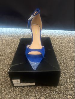 Blue small heels/ open toe