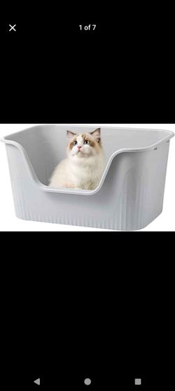 New in box
Extra Large Litter Box with High Sides 25" x17"x13" for Big Cats or Multi-Cats Household,Anti-Splashing Kitty Litter Box,Pet Safe Non-Stick