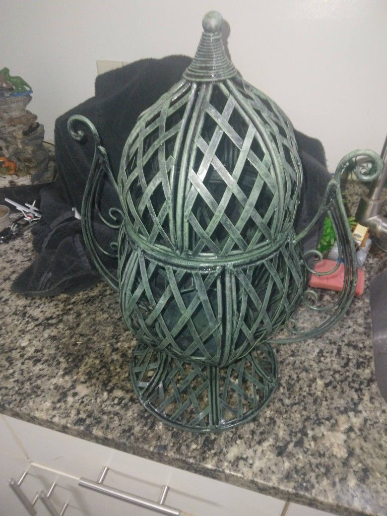 Distressed Metal Lantern