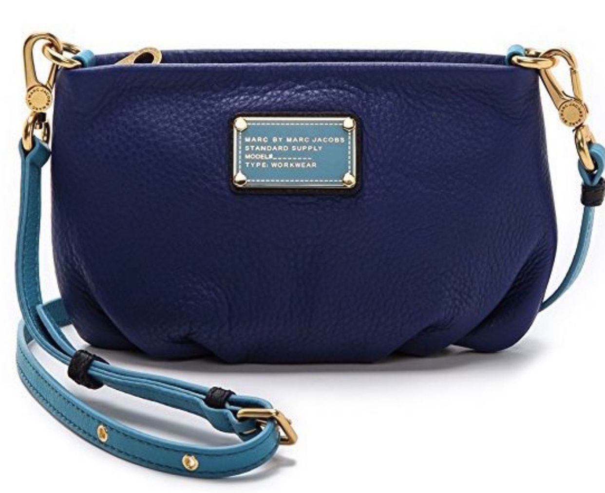 Marc Jacobs Crossbody Bag Purse Blue Classic Q Percy