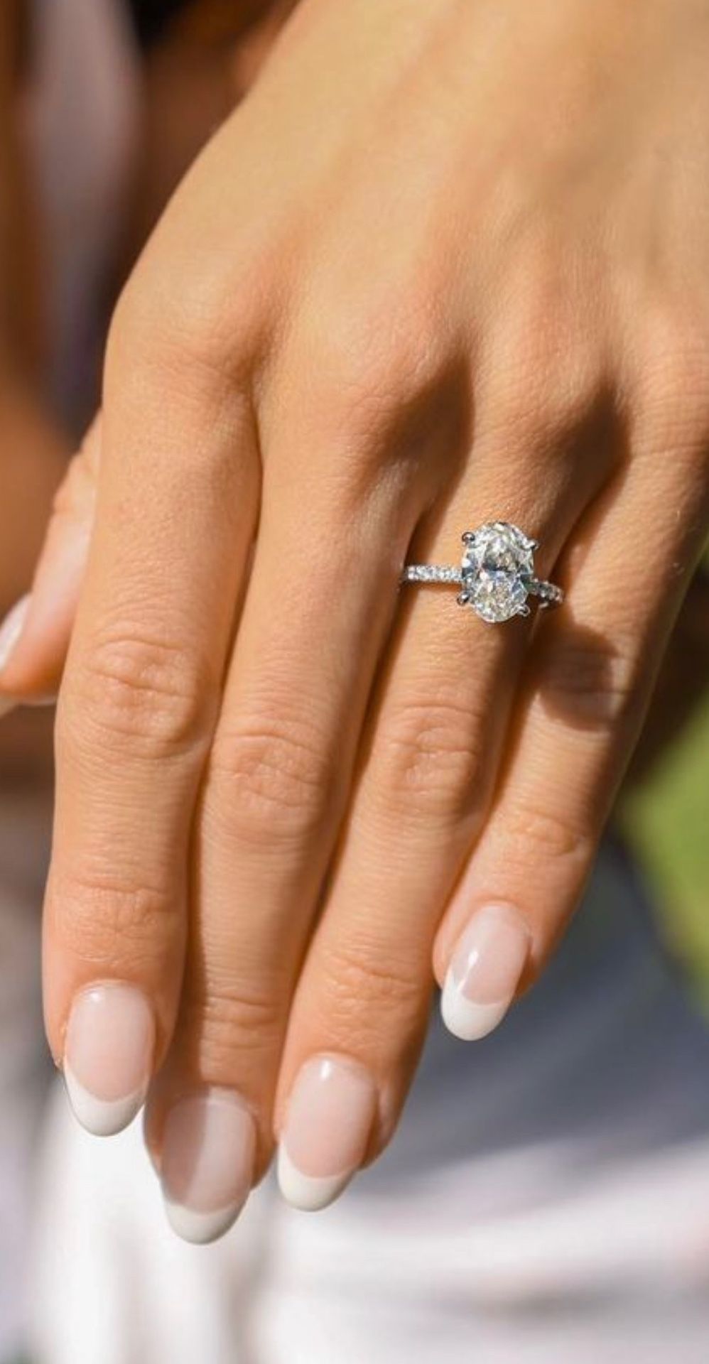 2.16 Carat custom Oval cut diamond ring