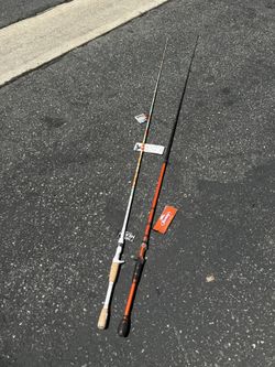 2 x RODS - Berkley Shock Spinning Rod, 6' Medium Light Fishing Rod & KRAZY IM7 SPINNING RODS 7’