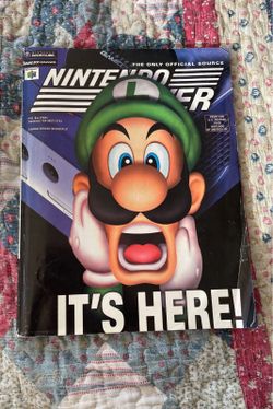 Nintendo Power Magazine Volume 150 November 2001 Attached Poster Luigis Mansion