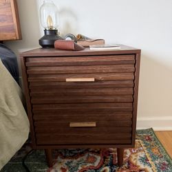Two Wooden Nightstands