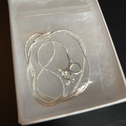 Solid Silver 925 1mm Snake Chain 16in New 