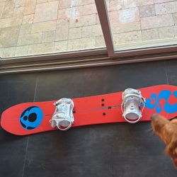 Burton Deep thinker, snowboard set up union force bindings