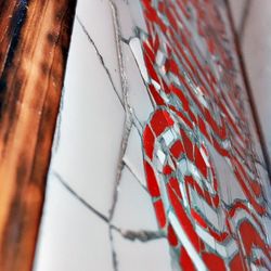  custom-made San Francisco 49ers wall sign featuring the team name in a unique red and white mosaic