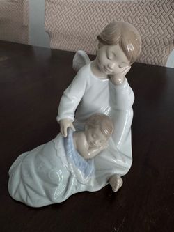 Lladro Angel and Sleeping Baby