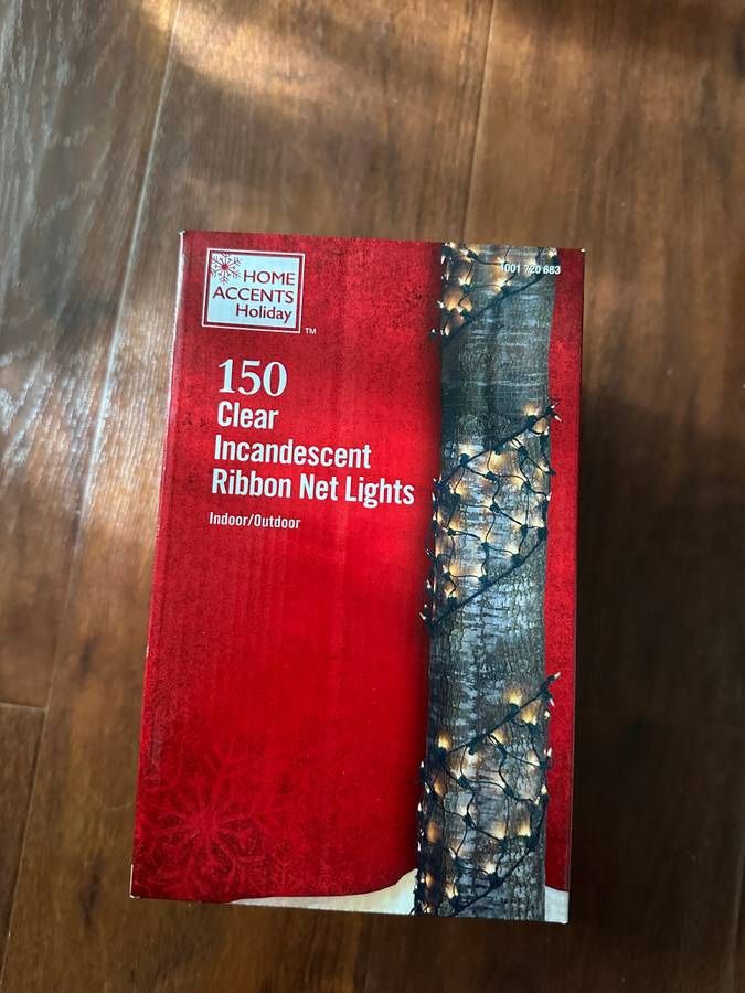 NEW Christmas 150L clear Incandescent Ribbon Net Lights